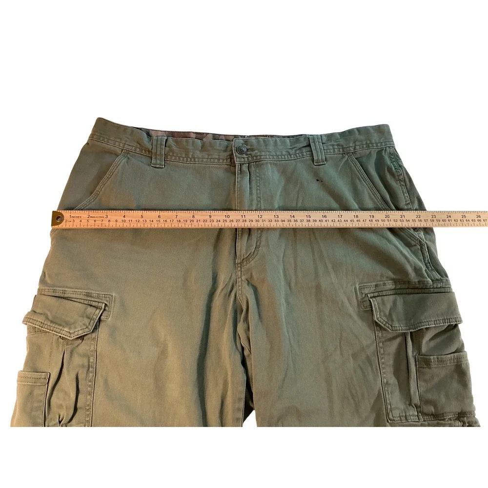 RedHead Mens Olive Green Cargo Shorts Relaxed Fit Cotton Size 40 Camo